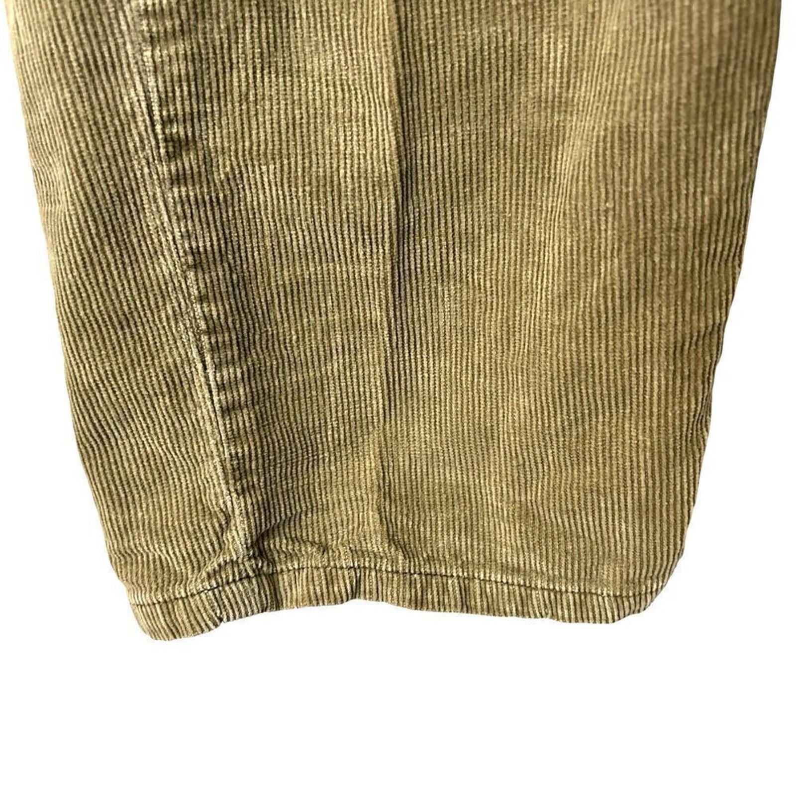 Calvin Klein Corduroy Men's Jeans Size 33 Vintage Tan Mid Rise 10" #J4-1595