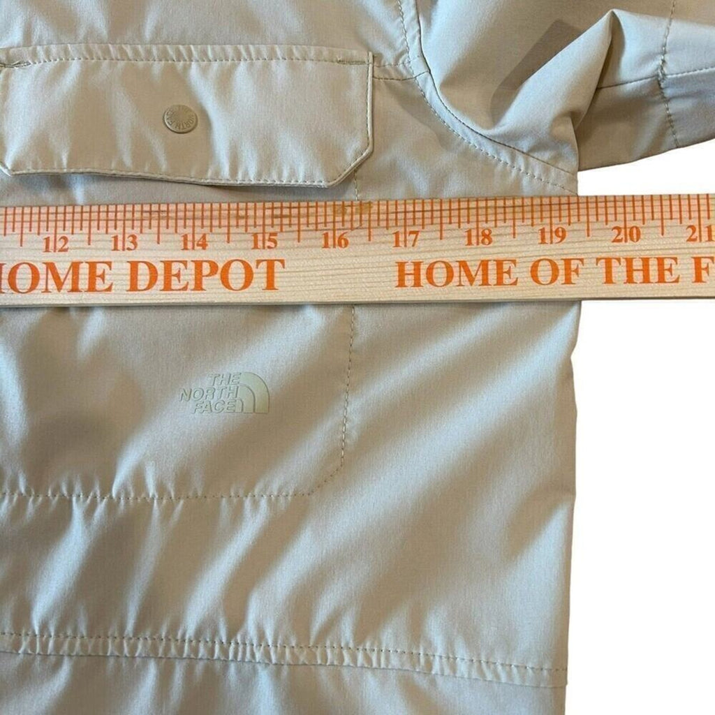 Men's The North Face Sniktau Short Sleeve Sun Shirt Vented Beige Size (S) #1140