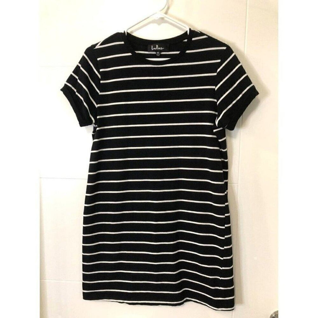 Lulus Women’s Striped Shirt Dress Size XS — Black & White
