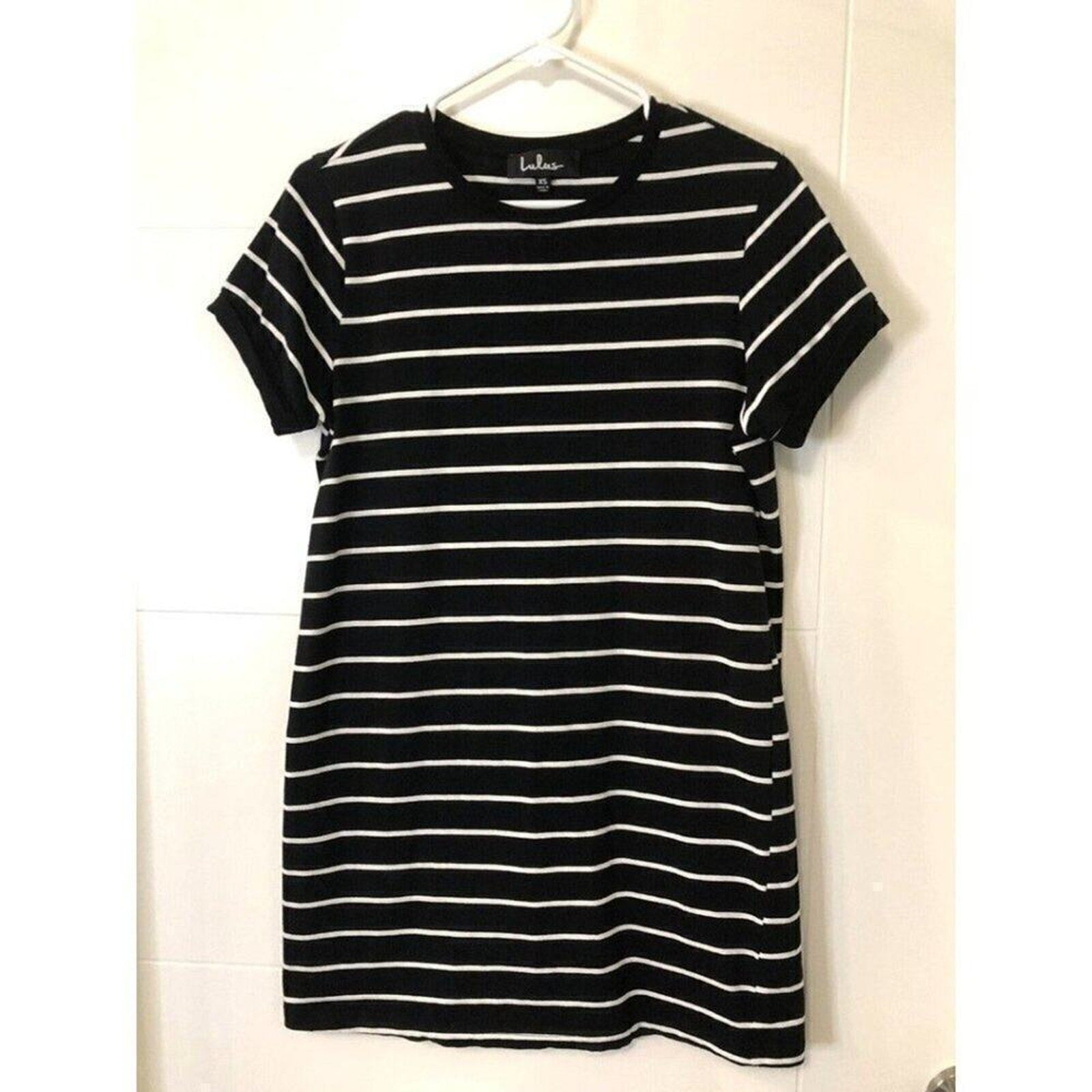 Lulus Women’s Striped Shirt Dress Size XS — Black & White