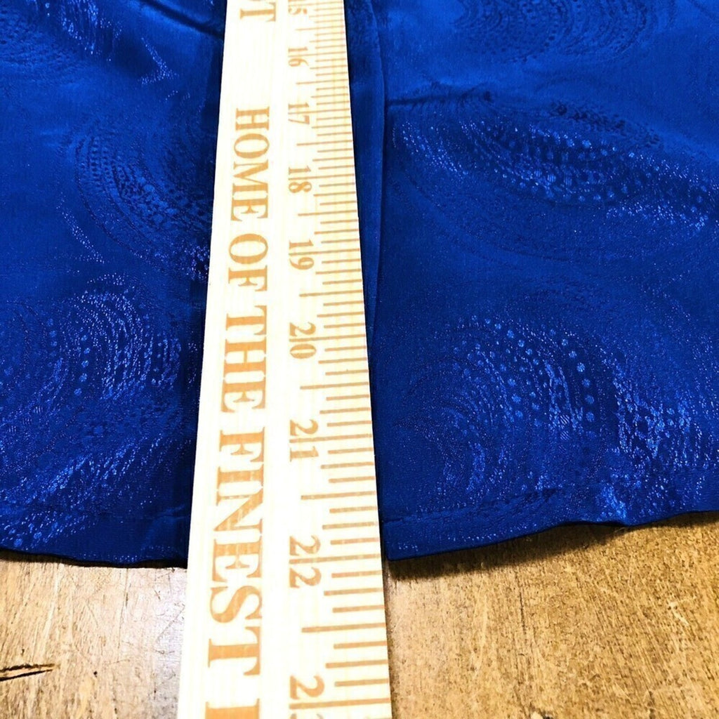 Bleyle Women’s Long‑Sleeve Blouse L – Blue Paisley Hidden Buttons #1014