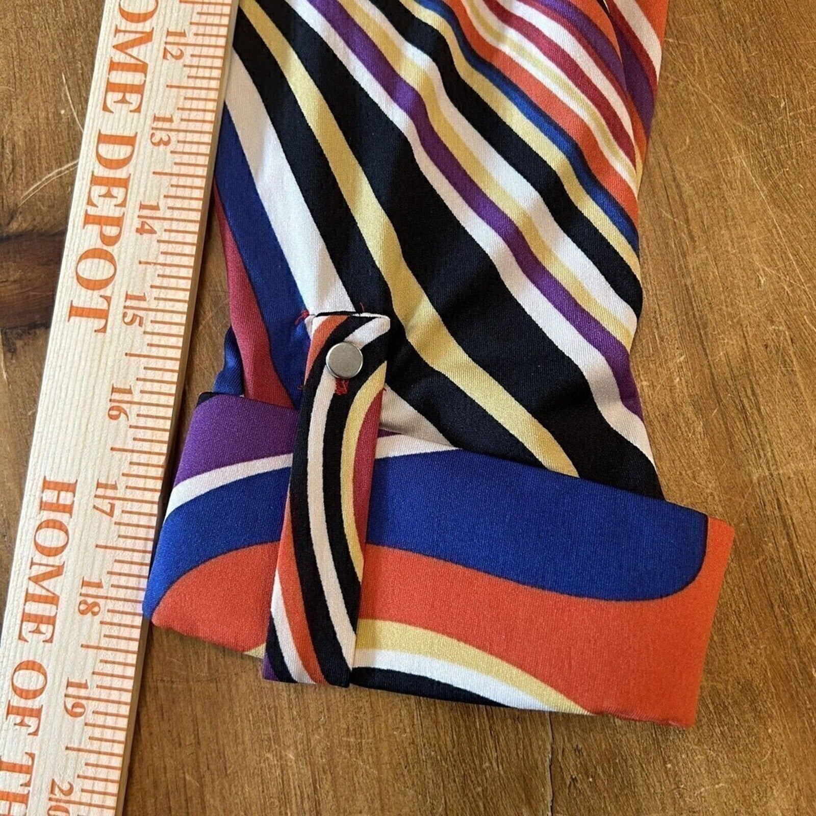 Cocomo Women’s High-Low Blouse | Artistic Pattern, Size M – 1118