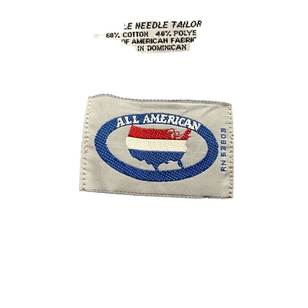 All American Men’s Button-Down Shirt Size L – Red Green Plaid