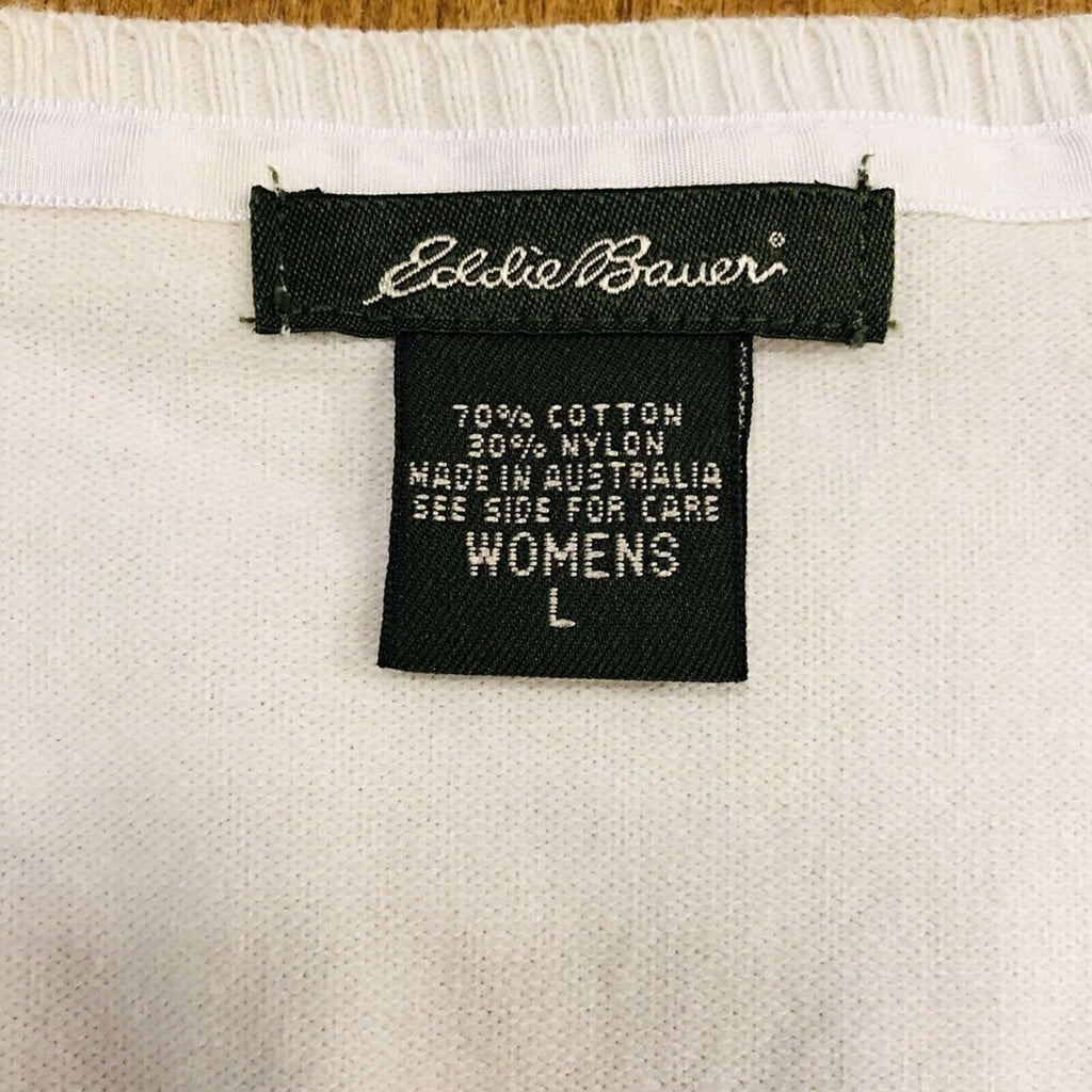 Eddie Bauer Women Cardigan Sweater, Size Large  - Spring, Summer, Fall #1076