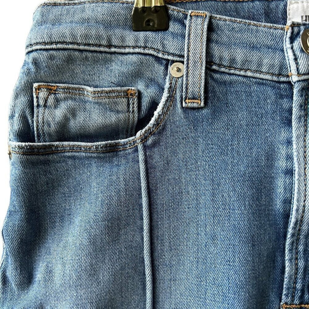 Hudson Jeans Women's Size 28 Cut Off High Rise Straight Leg Blue Jeans #J3-1575