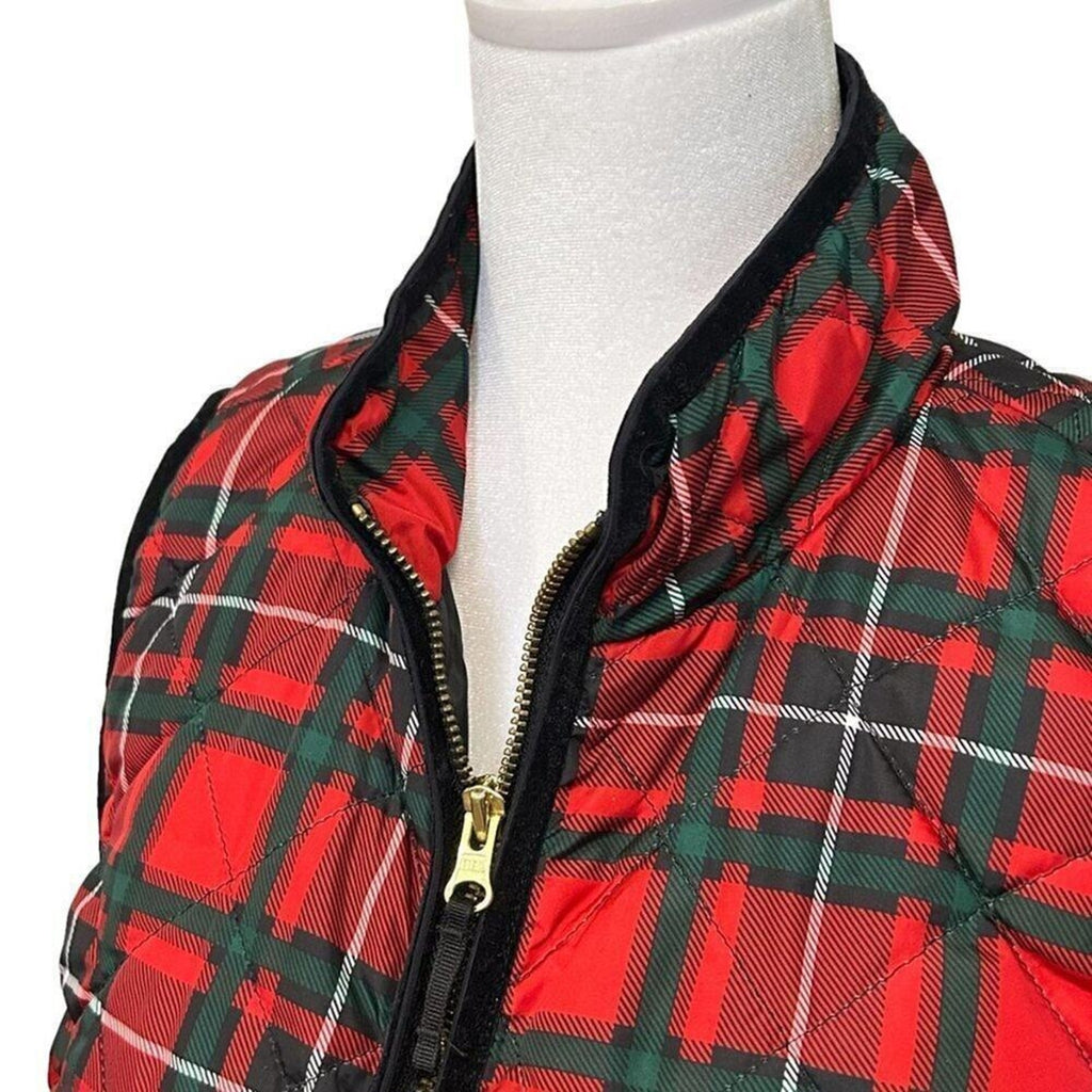 Red Plaid Women's Quilted Vest Size ( M ) Old Navy SEE Photos #M1385