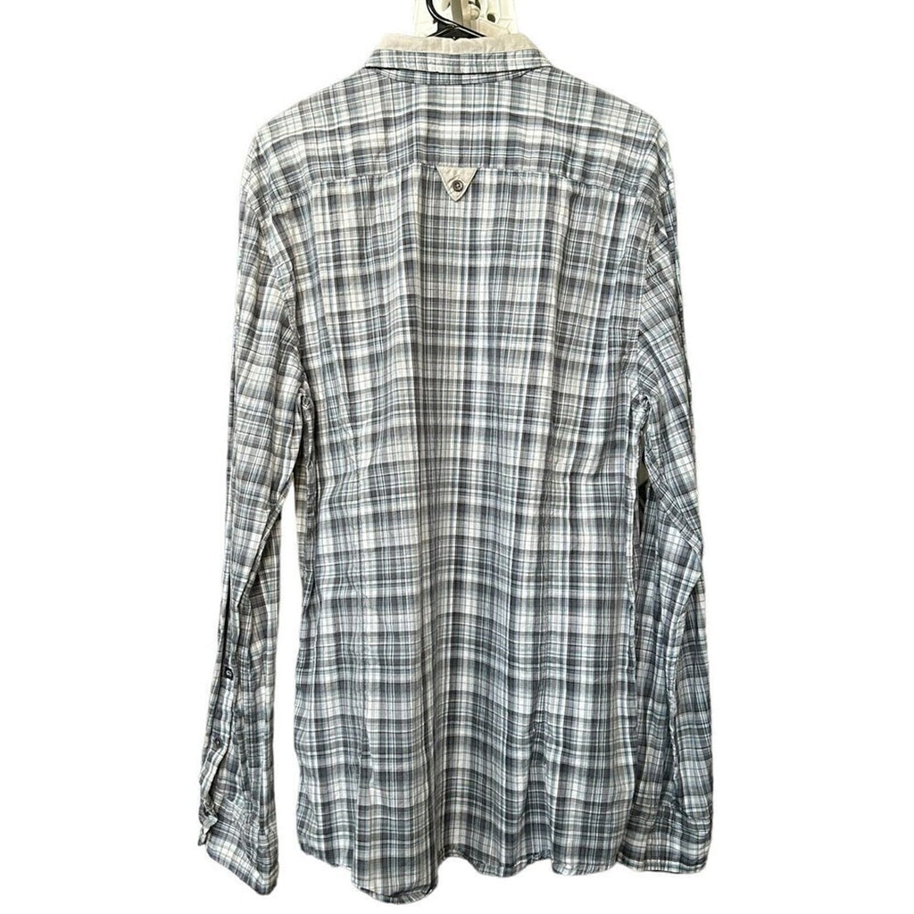 Buffalo David Bitton Men's Button Up Plaid Shirt Size XL Slim Fit #H1309