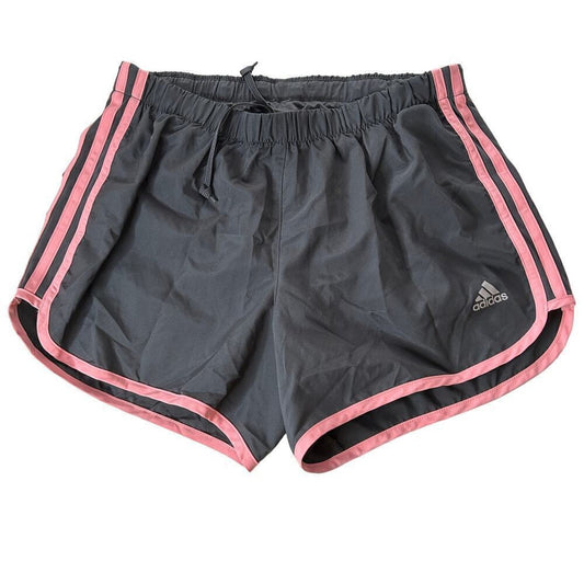 Adidas Women’s M20 4″ Run Marathon Shorts – Size S, Black with Pink Accents