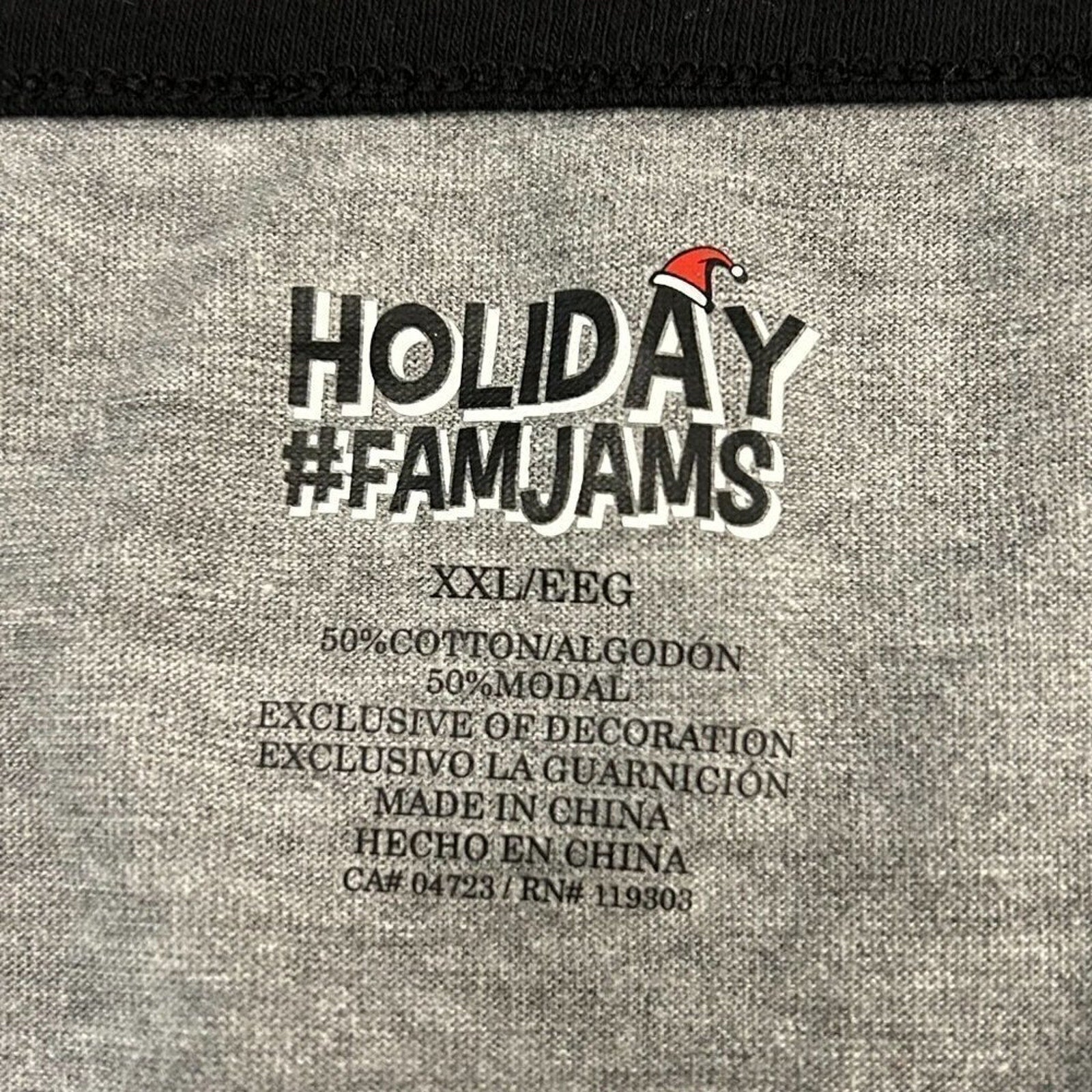 Holiday Fam Jams Sleepwear Pajama Shirt Sz. 2X Christmas Fuzzy Truck #O1415