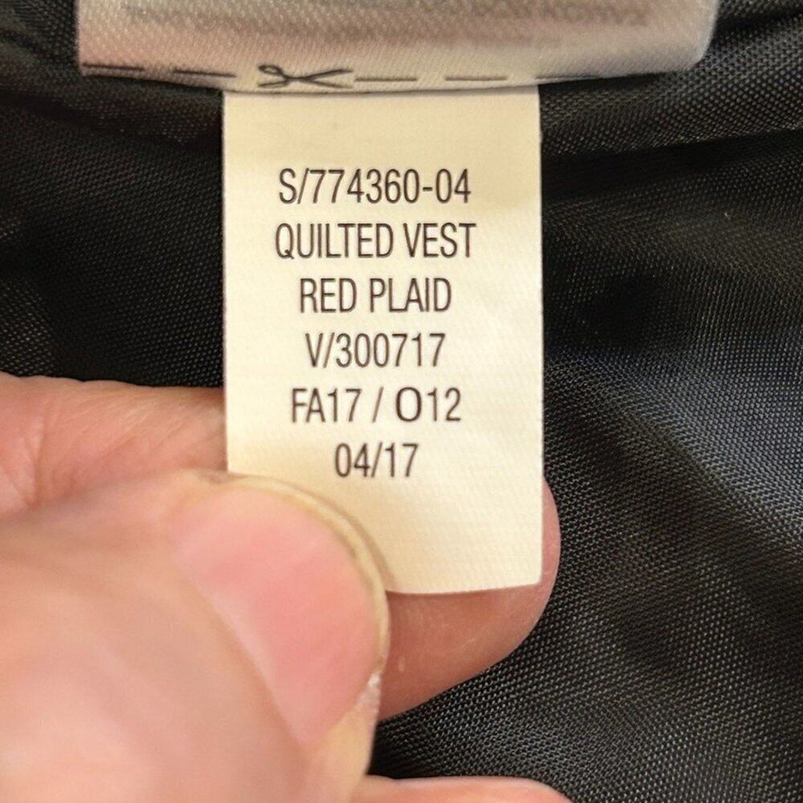 Red Plaid Women's Quilted Vest Size ( M ) Old Navy SEE Photos #M1385