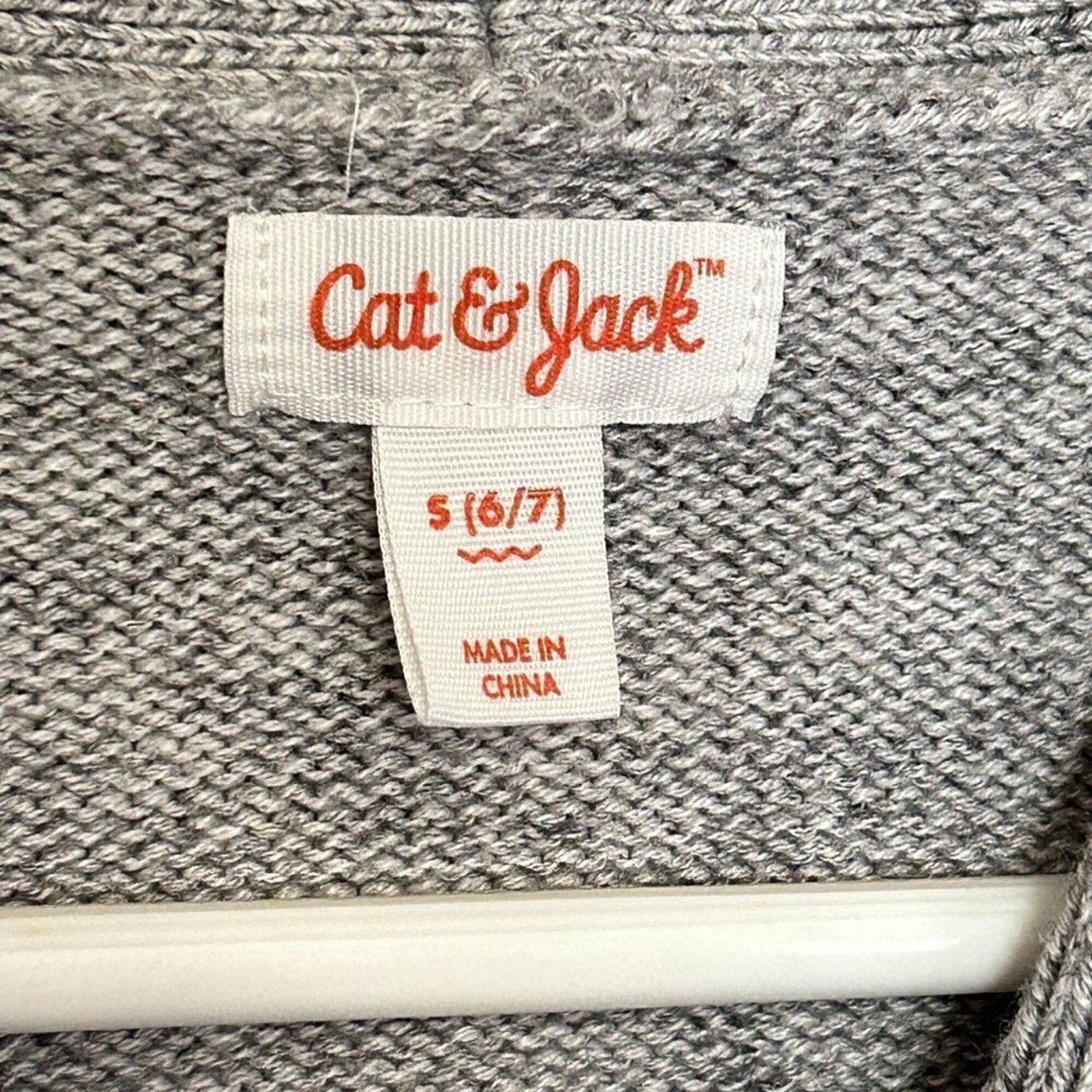 Cat & Jack Button Up Cardigan Sweater Size S (6-7) See Ext. Measurements #D1461