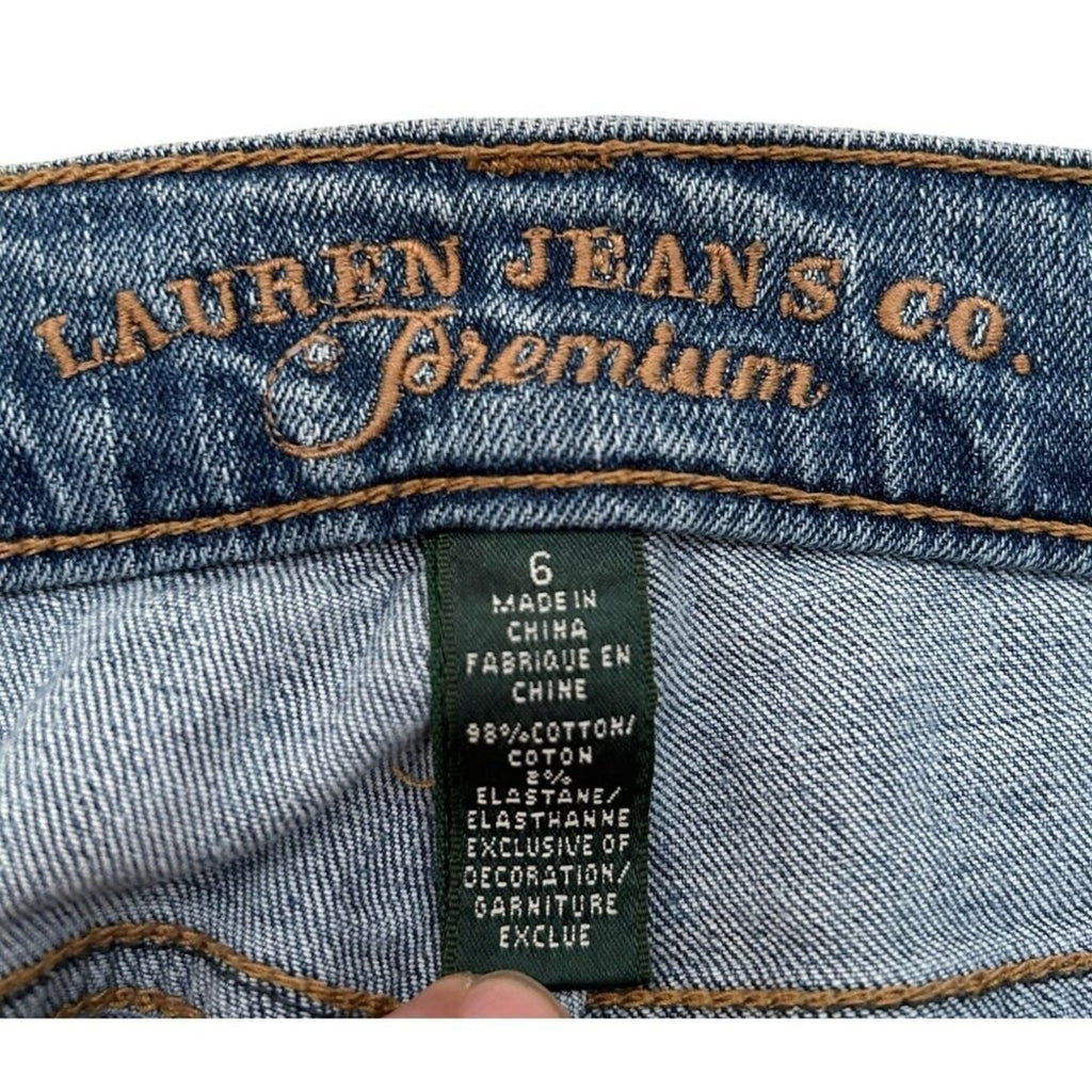 Lauren Jean Company Premium Ralph Lauren Women's Jeans Sz. 6 Sgt. Cut. #J4-1583
